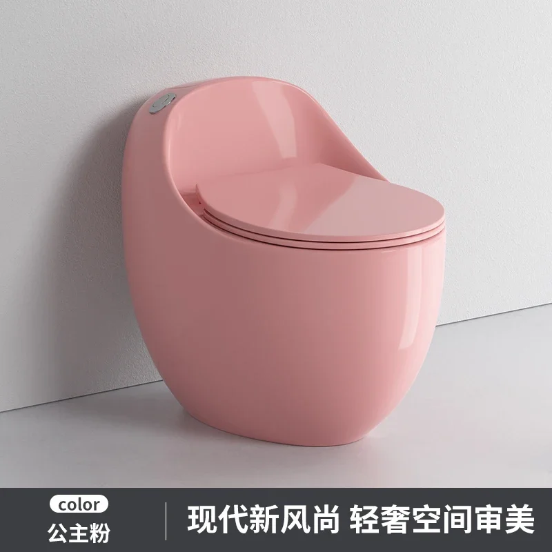 small Household egg-type toilet, Various colors , siphon ceramic deodorant, personalized creativity silent, high-pressure toilet