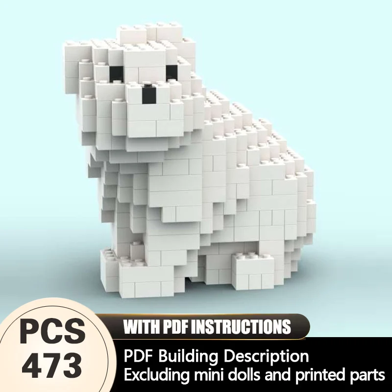 Creators Animal Series Model MOC Building Bricks Bear Sculpture Modular Technology Gifts Holiday Assemble Children Toys Suit