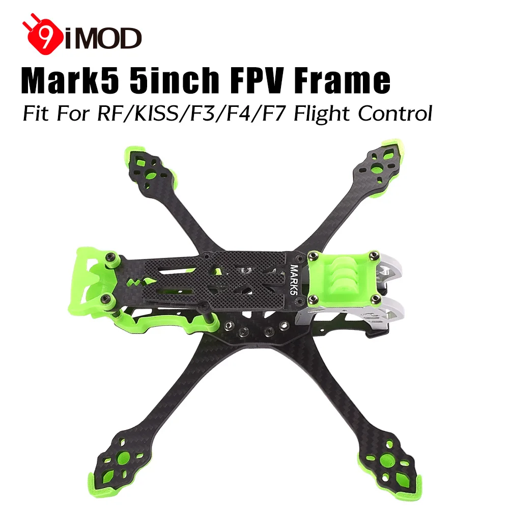 Brazo de fibra de carbono con impresión, marco FPV de 5 pulgadas, 225 mm, 3-6S, 3K, 5 mm, brazo con impresión apto para drones RF, KISS, F7, FPV Freestyle