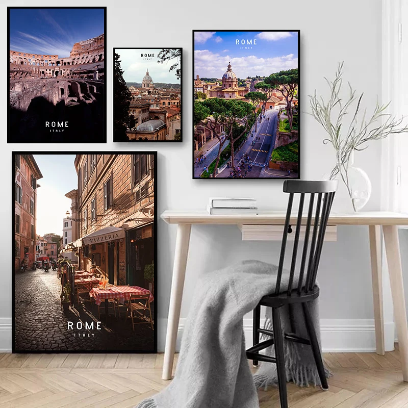 Rome Italy Vatican City Travel 5D DIY Diamond Painting Embroidery Colosseum Cross Stitch Wall Art Handwork Room Decor