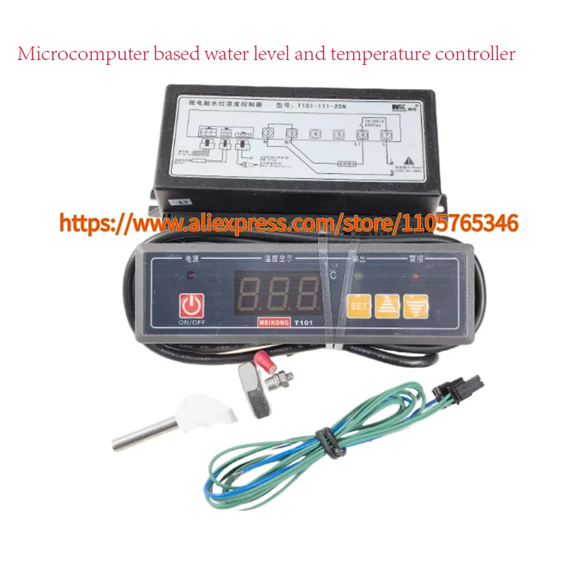 a set T101-111-20N T101-111-20L T101-112-30N T101-112-30L 220V/380V Microcomputer Based Water Level and Temperature Controller