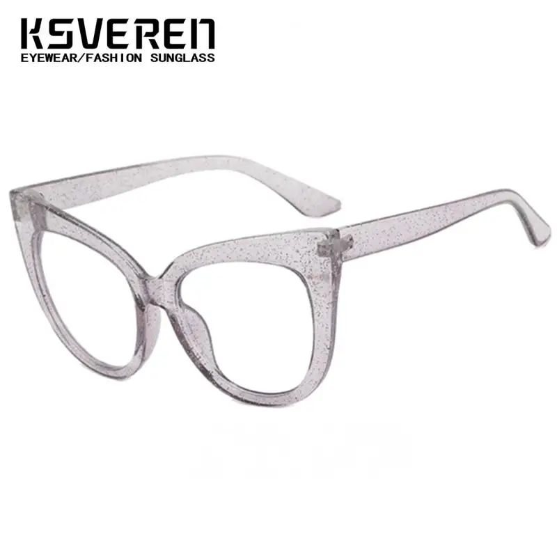KSVEREN Cat Eye Occhiali da presbite Occhiali da lettura con lenti ottiche anti luce blu per donna Occhiali da vista personalizzabili