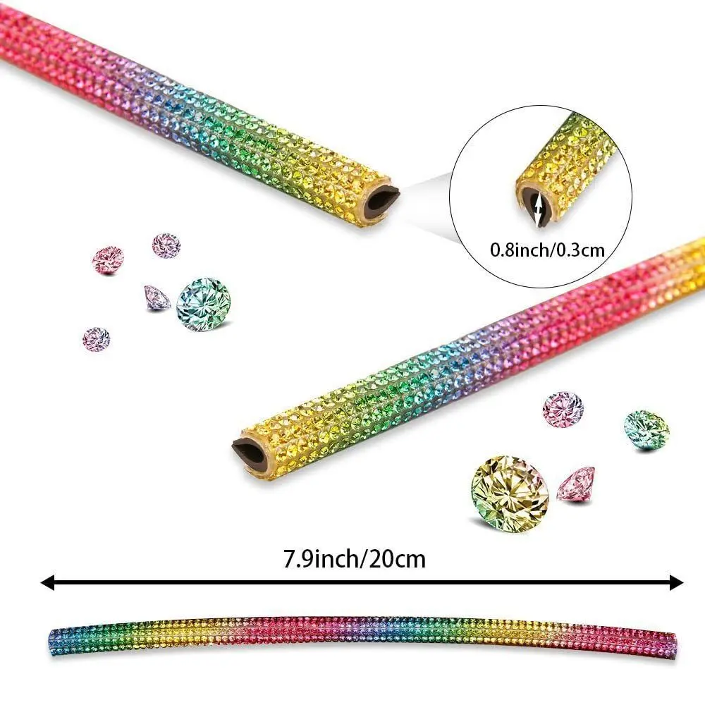 

Car Styling Car Accessories Air Outlet Trim Strip Rhinestone Clip Strip Air Outlet Decorative Strip Car Air Vent Trim Strip