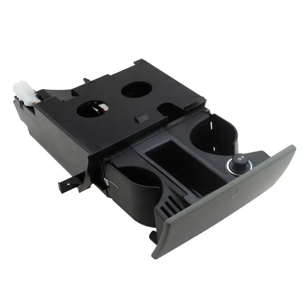 

RHD Car Parts Cup Holder Car Interior Quick Installation Wear-Resistant ABS Material Dual Drink Holder For Car