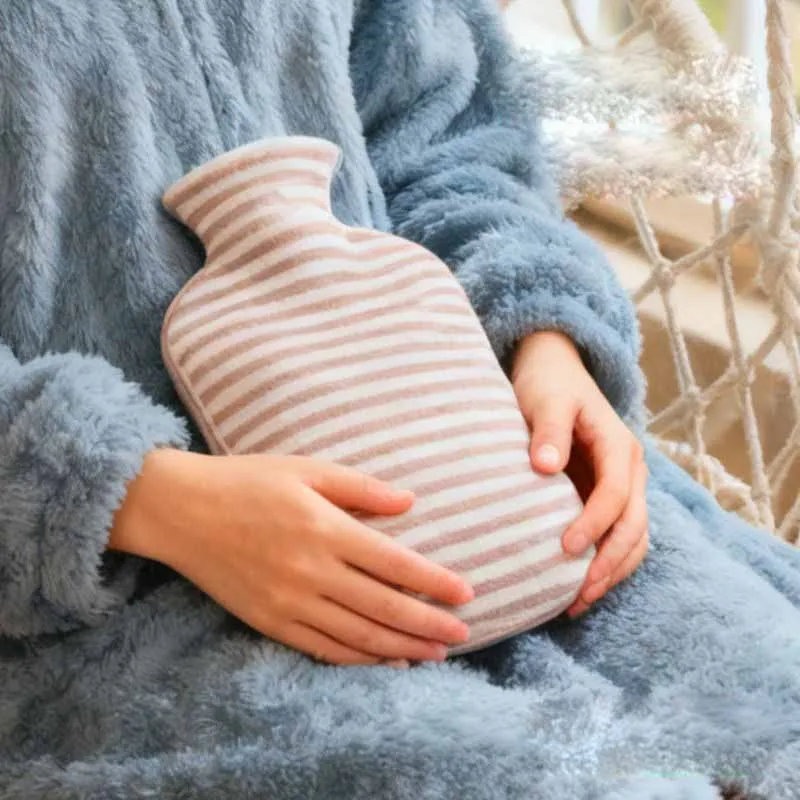 Thickened Water Filled Style Hot Water Bag For Belly Warmth Hands Neck Warmth Cute Plush Hot Water Handbag Hot Compress ZJ404