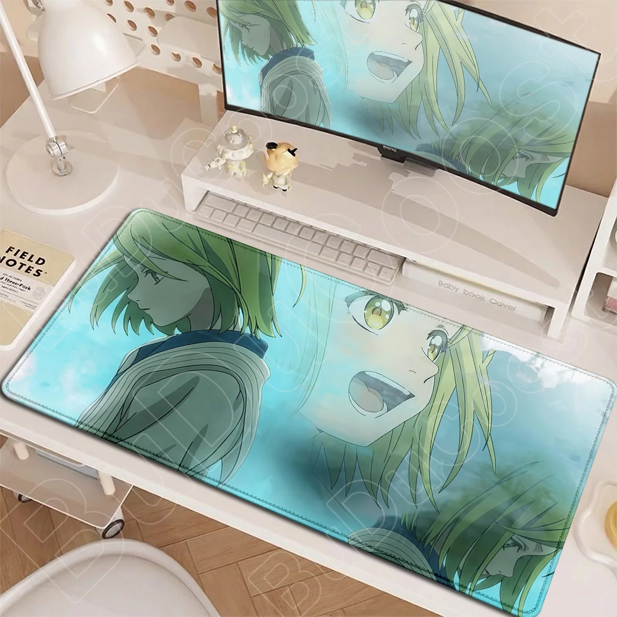 E-Sport-Spiel-Desktop-Matten, große Anime-Hexenhüte, A-Atelier-Mauspads, rutschfester Tastaturteppich, geeignet für Bürocomputer und Laptops – Detail 20