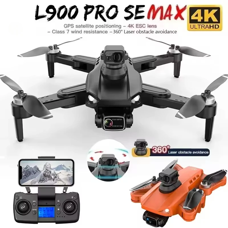 L900 Pro SE MAX GPS Drone 4K Professional Dual HD Camera 5G WIFI FPV 360° Obstacle Avoidance Brushless Rc Quadcopter Drones Toy