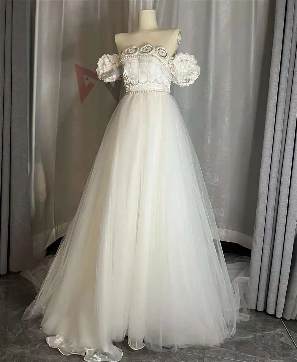 New Usaging Princess Cosplay Costume White Silver Moon Dress Wings Bow Sleeves Snow Wedding Dress Huge Set Custom Made