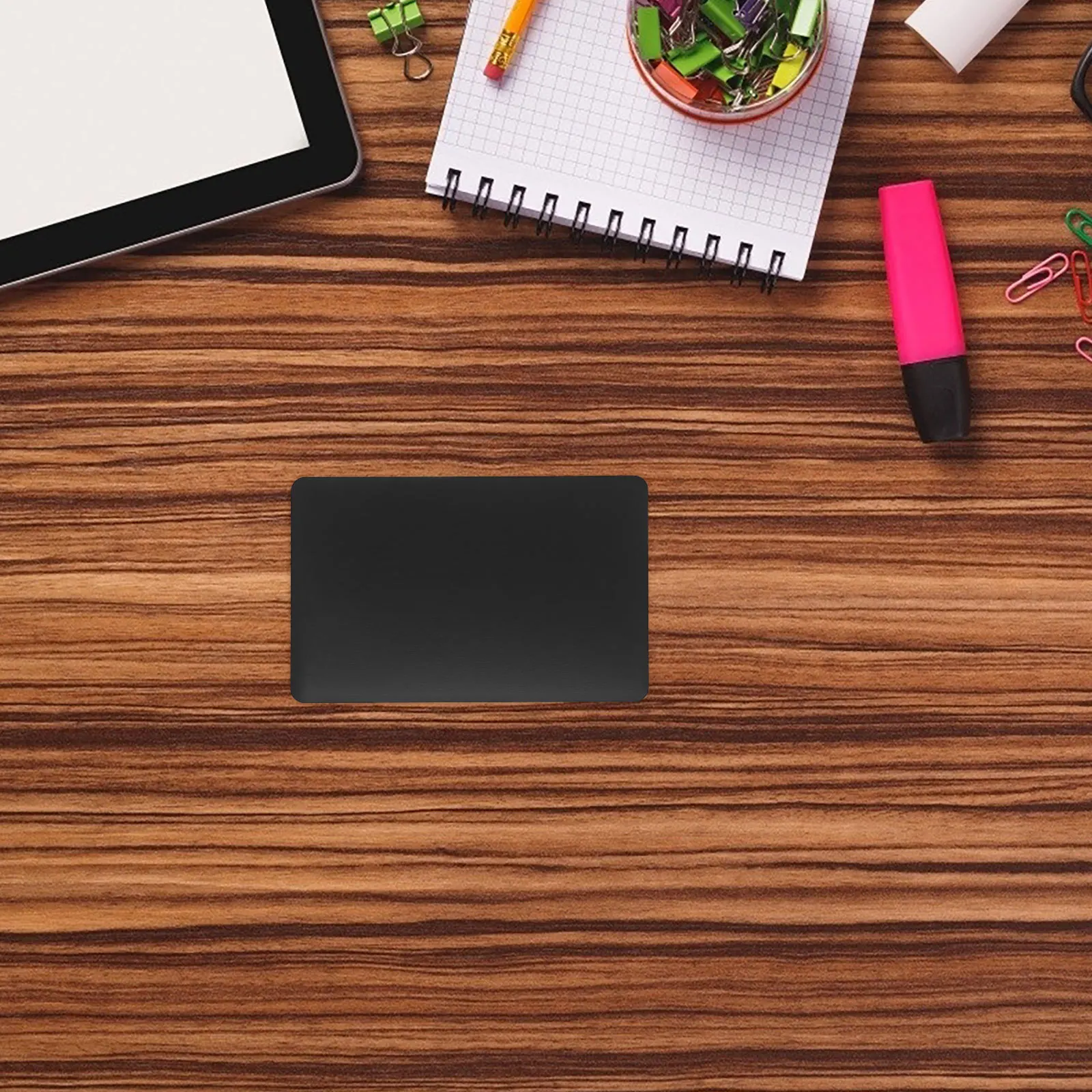 

6Pcs Metal Business Card Blanks Matte Black Finish Ideal for Custom and Identification Business Cards