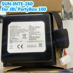 Nowa bateria 2500 mAh SUN-INTE-260 bateria do JBL PartyBox 100 SUN-INTE260 przenośny bezprzewodowy głośnik Bluetooth o dużej mocy