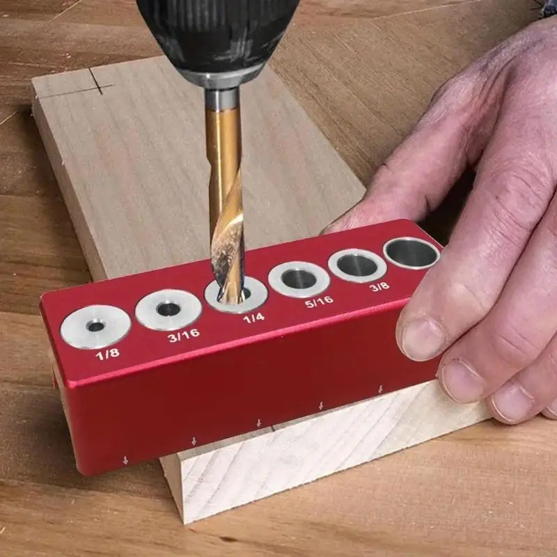 M4YC Woodworking Jig 1/8 a Localizador soco do gabarito gabarito gentileza gentileza