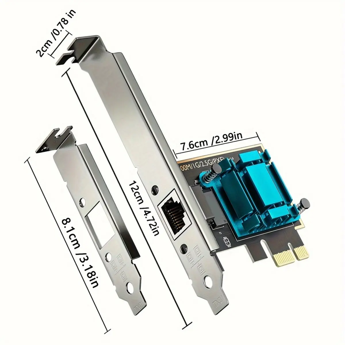 828 Mega Sale 2.5G PCI-E Gigabit Network Card RTL8125B Chip 100/1000Mbps 2.5Gbps Ethernet Gigabit Wired LAN Controller Adapter