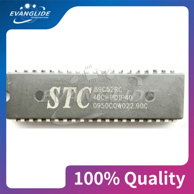 2 PCS/LOT STC89C52RC-40I-P STC89C52RC-40I-PDIP40 STC89C52RC DIP40 ICS