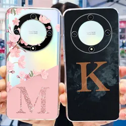 For Honor x9b 5G Case Soft TPU Silicone Slim Bumper Shell For Cute Letter Design Cover For Huawei HonorX9b x9 b Coque Fundas