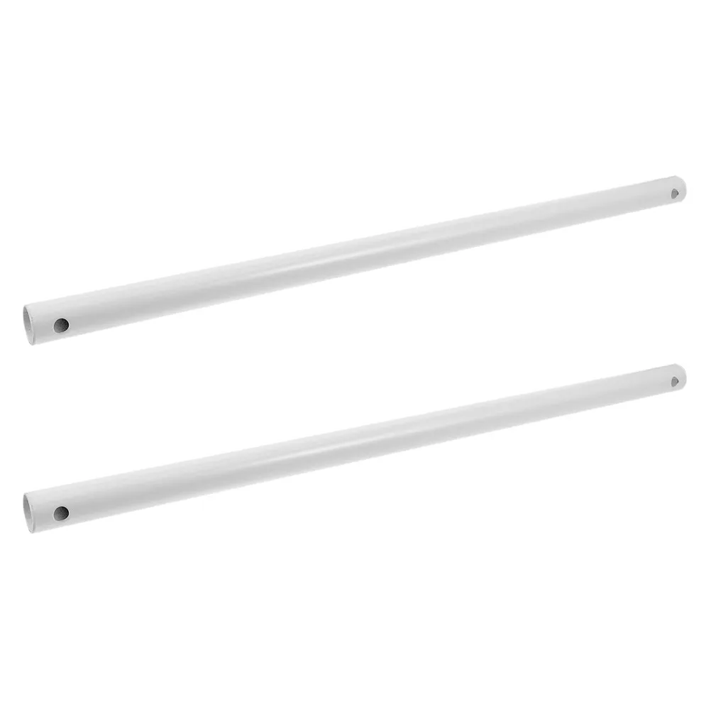 2Pcs Ceiling Fan Extension Rods Sturdy Steel Downrod for Ceiling Fans Adjustable Length Elegant Finish Seamless Decor