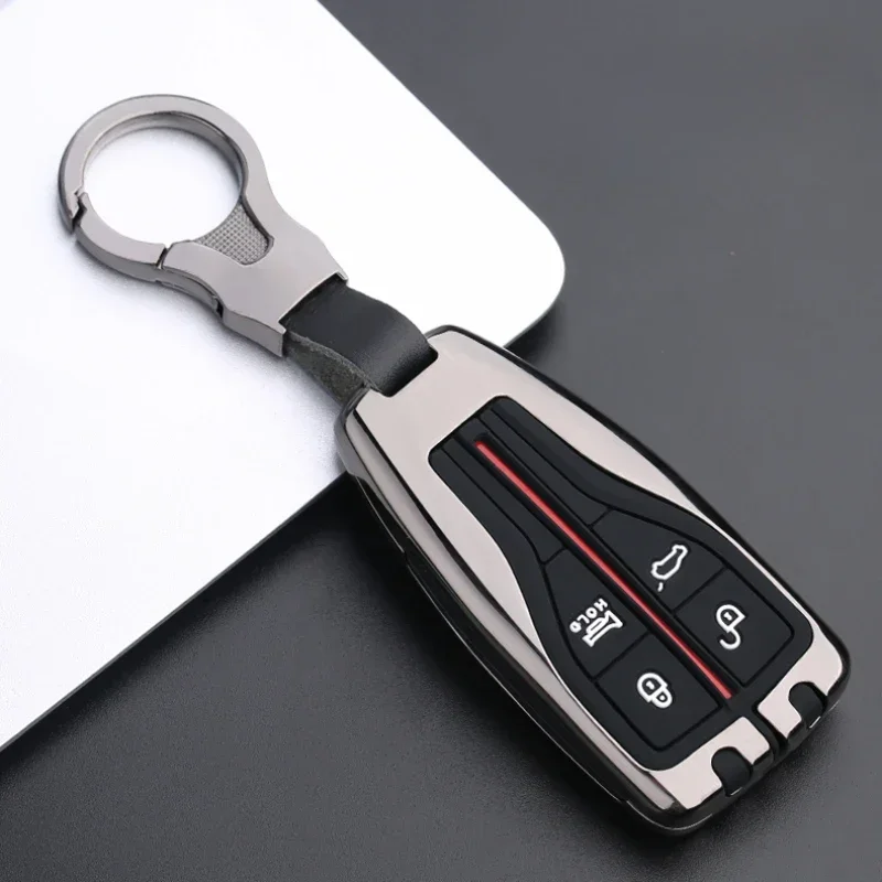 

Car Key Cover For FAW Hongqi H5 2023 Hs5 H9 Eqm5 Hs7 H9 Hs5 2022 2023 Hq9 Keyring Shell Case Fob Holder