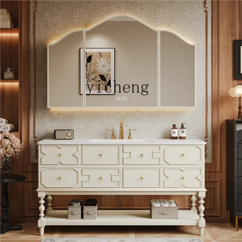 w5- Bathroom Cabinet Combination Rock Plate Hot Bending Basin Middle Washstand Pool Toilet Wash Basin