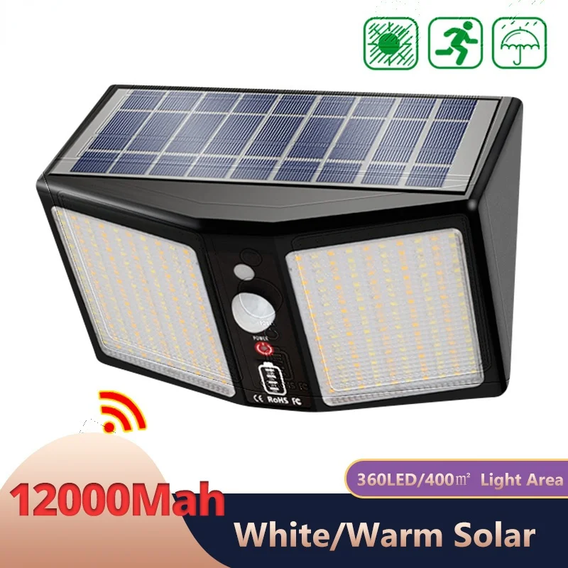 

Led Protetor Solar Energy Light Outdoor Solar Wall Lamp Led IP65 PIR Motion Sensor Solar Lighting Spotlights Garden Decoration