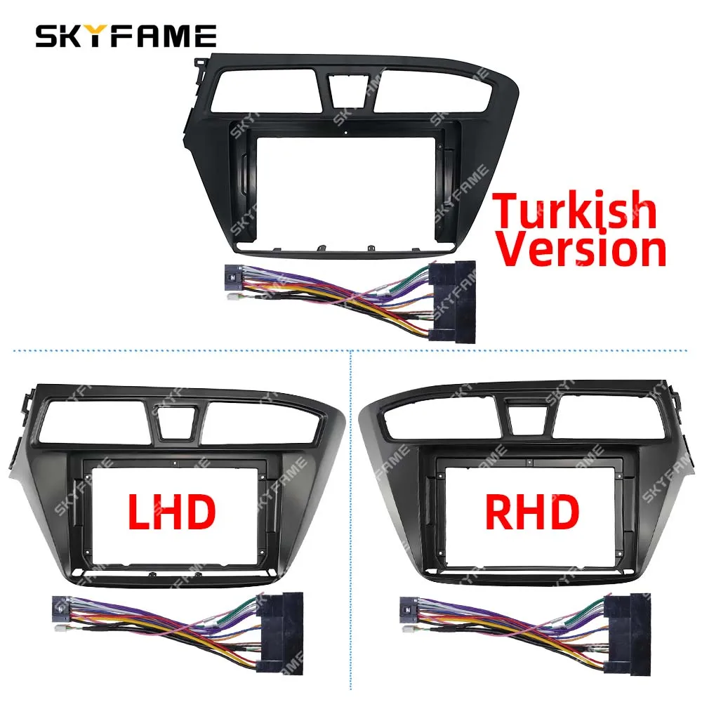 SKYFAME Car Frame Fascia Adapter Decoder Android Radio Dash Fitting Panel Kit For Hyundai I-20 i20