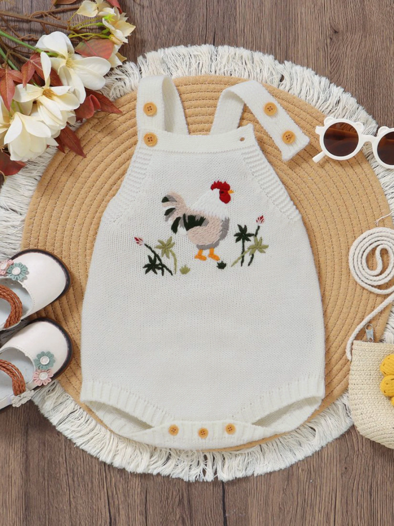 

Вязаный комбинезон для маленьких мальчиков с нашивкой в виде медведя, комбинезон с длинными рукавами, теплая зимняя одежда, очаровательный комплект одежды для младенцев