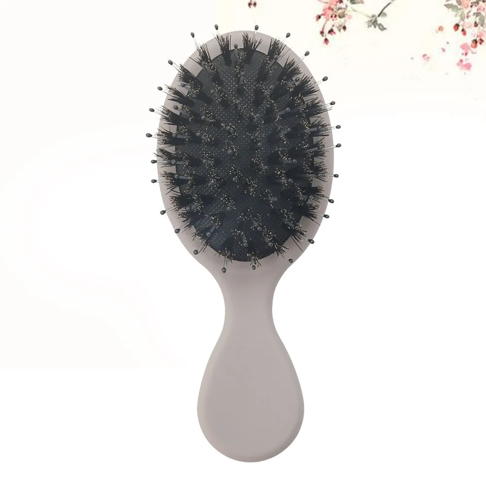 

1Pcs Hair Comb Pig Bristle Massage Comb Detangling Scalp Care Lightweight Portable for Ladies Women Tender