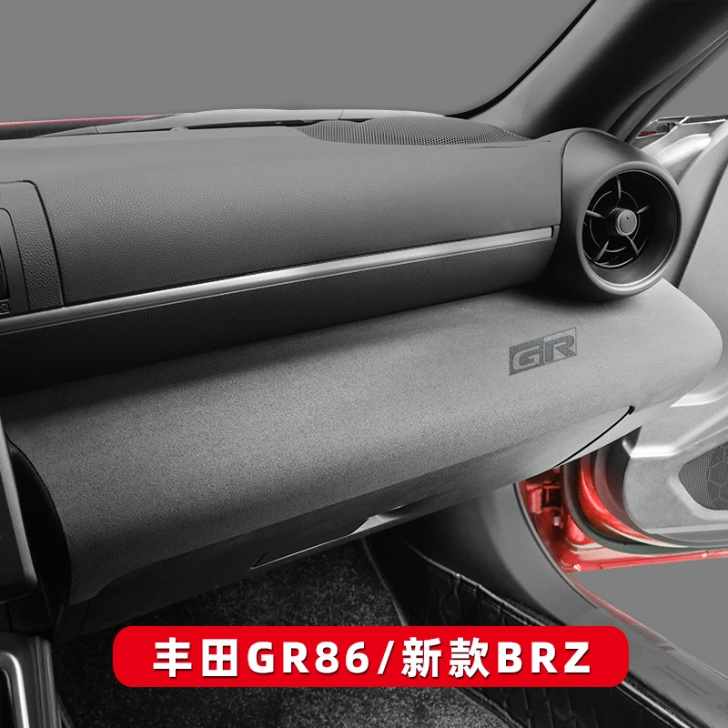 For Subaru BRZ for Toyota GR86 2022-23 Suede Front Passenger Dashboard Decorative Sticker