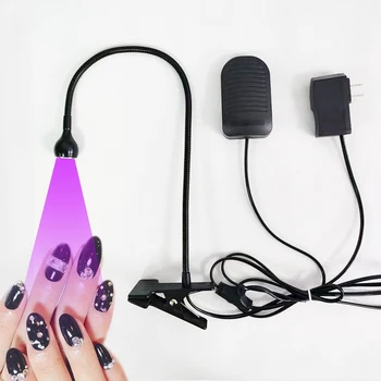 UV 5W 경화 램프 자동 풋 스위치 소음 없음 손톱 및 속눈썹 접목 접착제 경화 램프