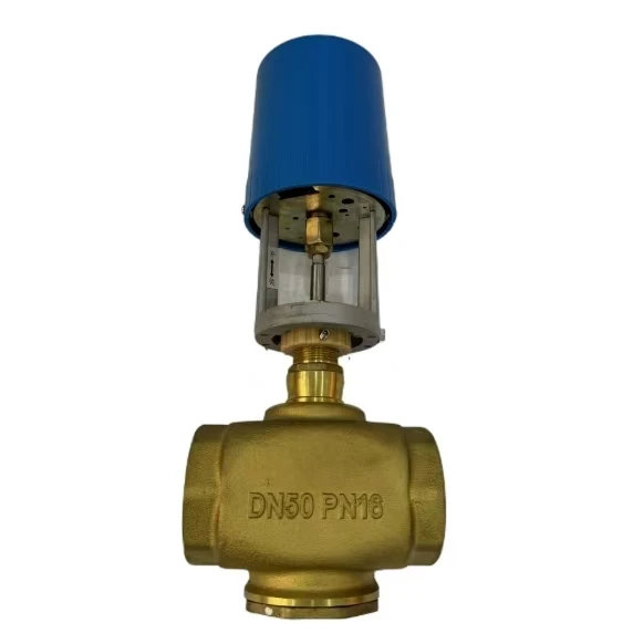 VB1200 copper electric two-way valve regulating liquid flow valve