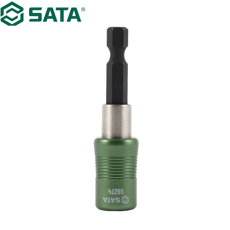 SATA 59274 1/4” Drive Magnetic Quick-Change Bit Holder 64mm High Hardness Strength Durability Tool Accessories