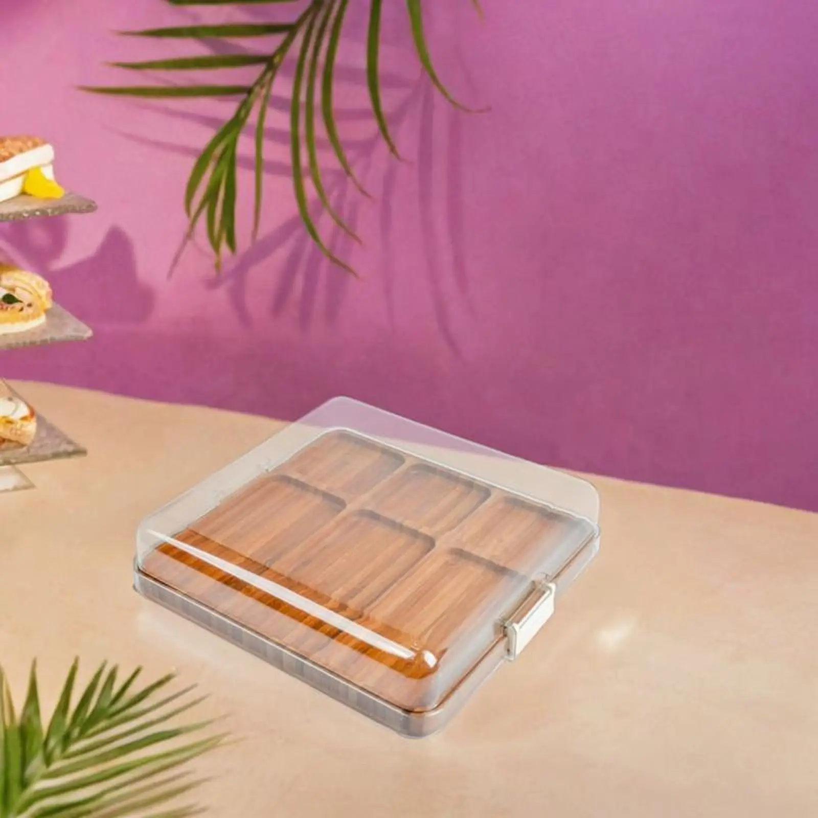 Charcuterie Boards with Lid Bamboo Server Measurements Table Cheese Board for Refrigerator Cheese Countertop Women Vegetable