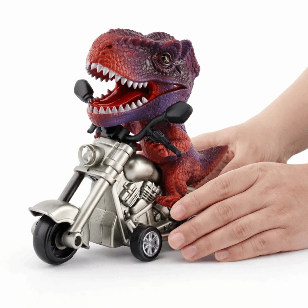 Animal Figurines Dinosaur Modeling Motorcycle Desktop Ornament Childrens Simulation Locomotive Motorcycle Children Gits view 5