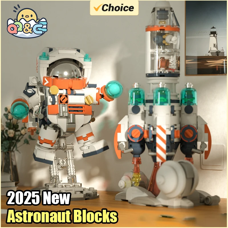 

Creative Aviation Manned Building Blocks Space Astronaut Figure DIY Aerospace Bricks Model Toys for Kids Christmas Gift