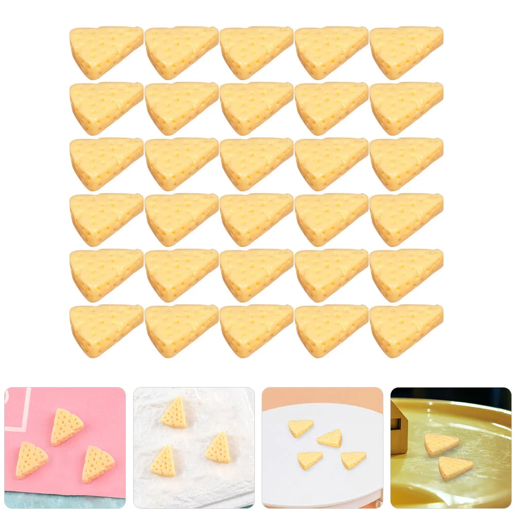 Cake Decorations Mini Resin Cheese It Kitchen House Creme Yellow Accessories