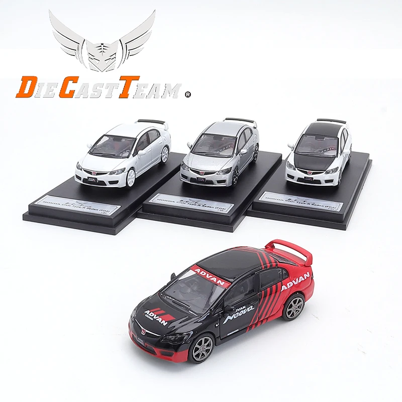 

DCT 1/64 FD2 Model 8th Generation Honda Civic Type R Metal Alloy Diecast Car Model Boys Toy Gift Christmas