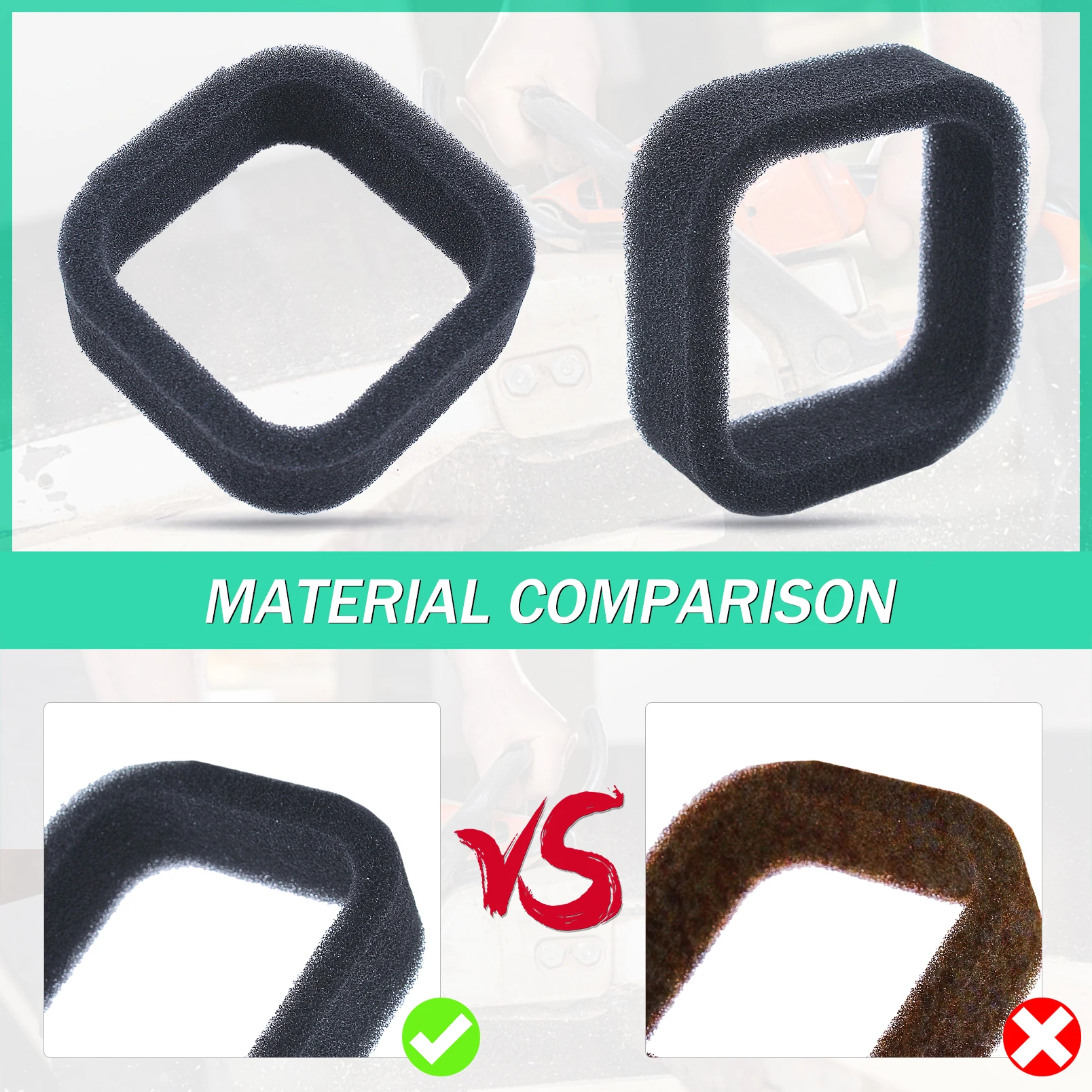 Imagem -04 - Espuma do Filtro de ar para Kawasaki Cortador de Escova Tempos Ferramenta Sobresselente do Motor Acessórios Aparador Th23 Th26 th 23 26 Peças por Lote