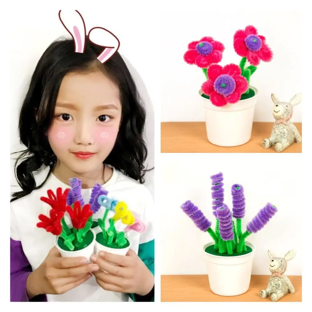 ตกแต่ง Twisted Stick Bouquet Pots ชุด DIY Craft Handmade Handcraft กระถางดอกไม้ชุดกระถางต้นไม้ DIY ปลูกดอกไม้หม้อ