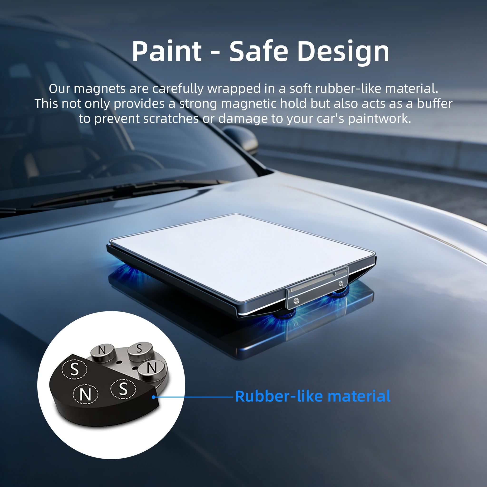 Roof Magnetic Mounting Bracket For Starlink Mini Aluminum Carbon Steel Transparent Version Roof Mounting For Car RV Roof Rack