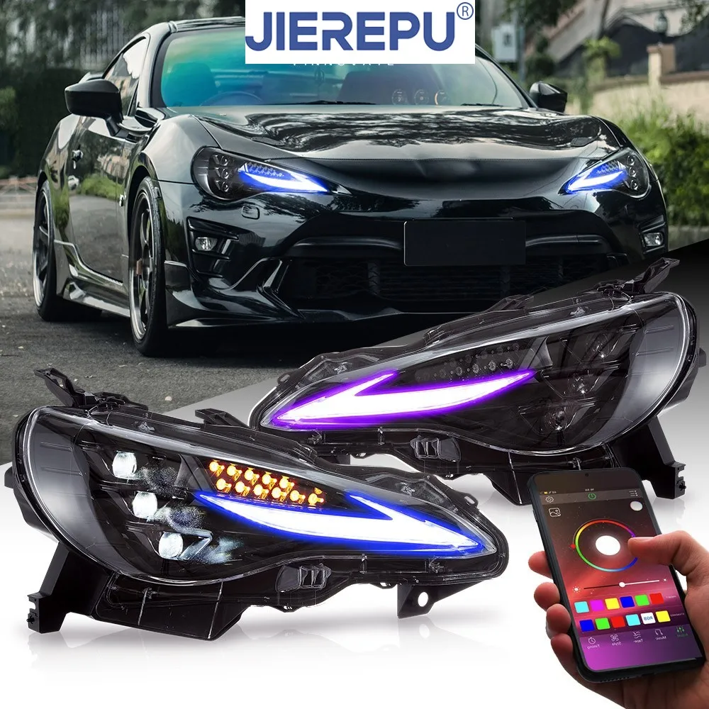 

1Pair Turn Signal For 2012-2020 Toyota GT 86 Subaru BRZ FR-S Headlights W/RGB DRL Sequential