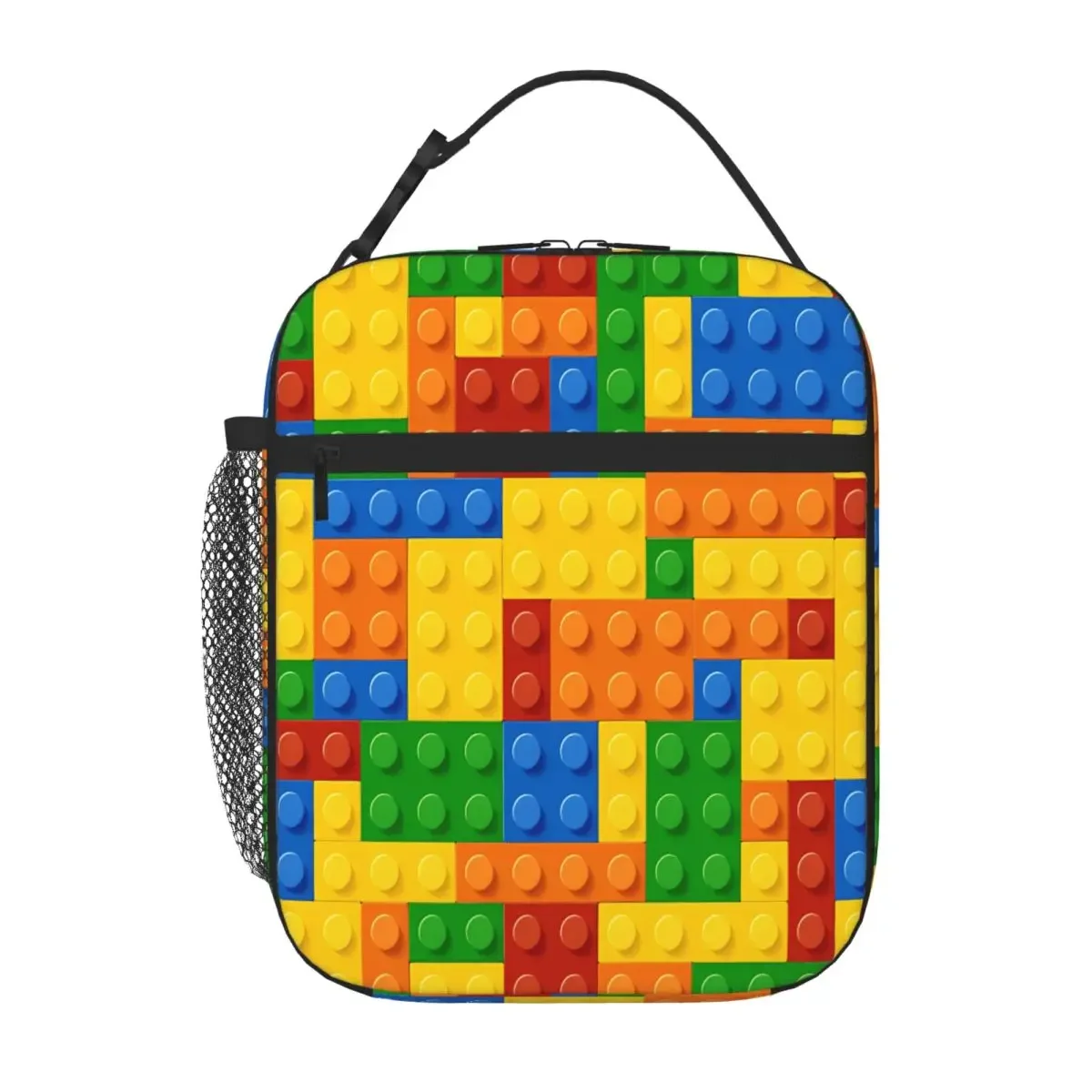 Bestselling Building Blocks Construction Brick Sweet Style Meal Prep Bag Business Trip Insulated Tote