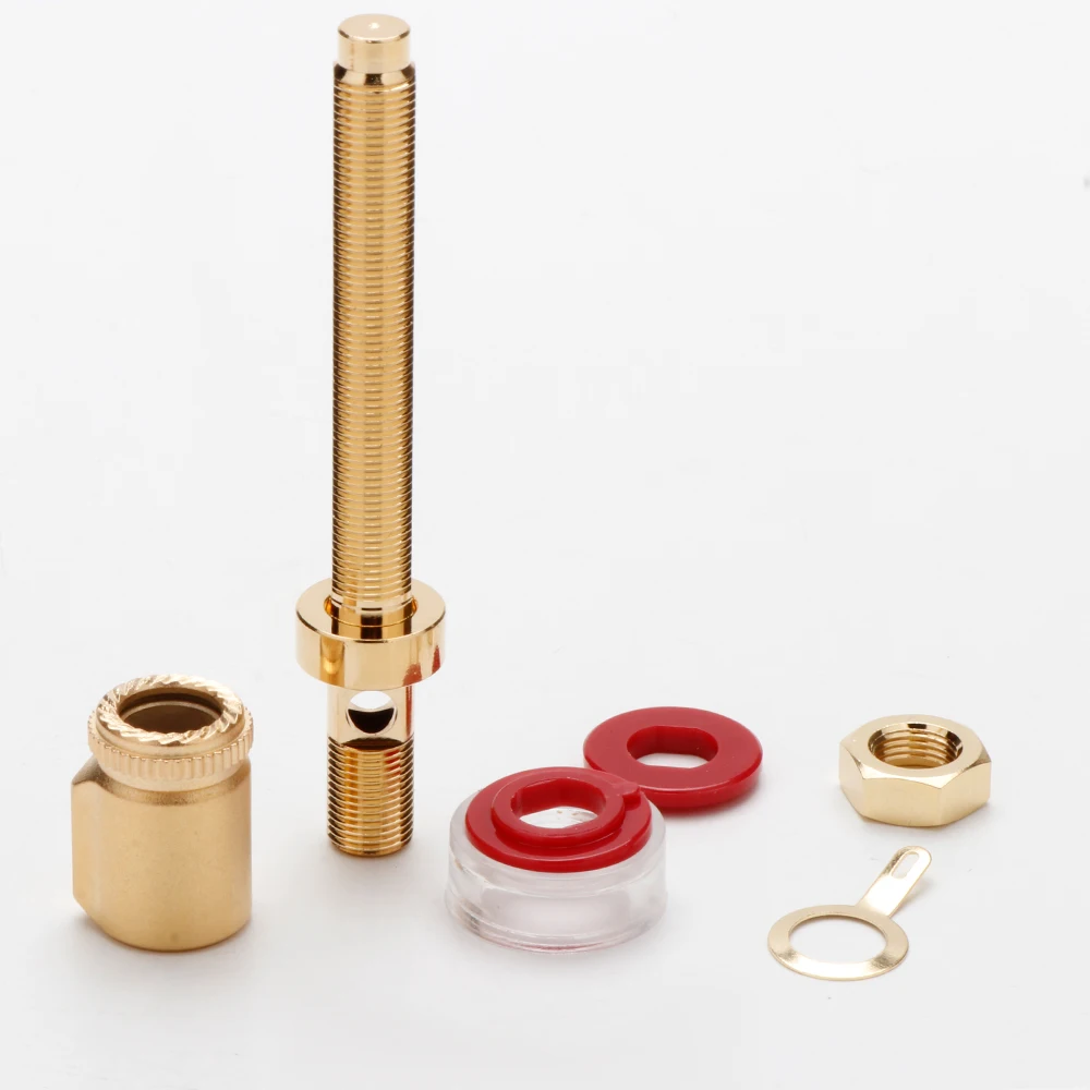 HiFi Lautsprecher Binding Post Kupfer Vergoldet Banana Jack Stecker HIFI Audio Lautsprecher Bananen Stecker Terminal – Detail 11