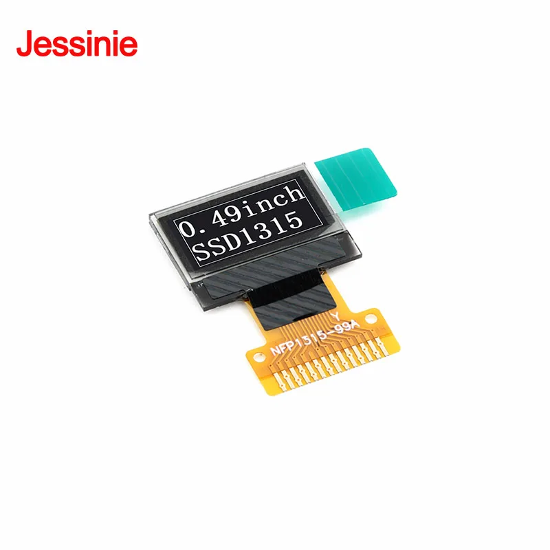 0.49 inch OLED Display 0.49'' LCD SSD1315 Driver I2C Serial Interface 64x32 White 14Pin Welded/Plug-in Bare Screen 4Pin Module