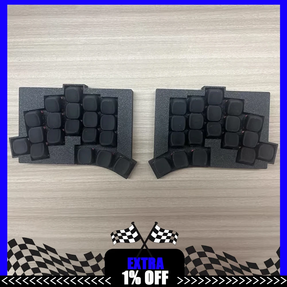 

TOTEM Split Keyboard Wireless Hot Swap Support ZMK 38Keys 150mah Battery TOTEM Split Keyboard PLA Customize PC Gamer Accessories