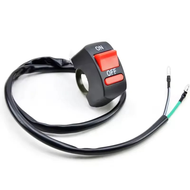 Motorcycle Handlebar Flameout Switch Motorbike ON OFF Button for Moto Bike Headlight Signal Lamp Universal Control Buttton 12V