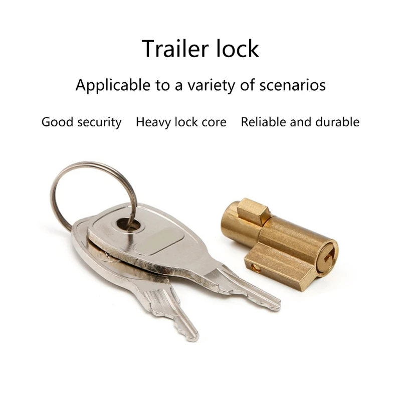 Trailer Coupling Hitch Lock Insertable Security For Pressed Coupler Heads Component Caravans RVs Part Accessories