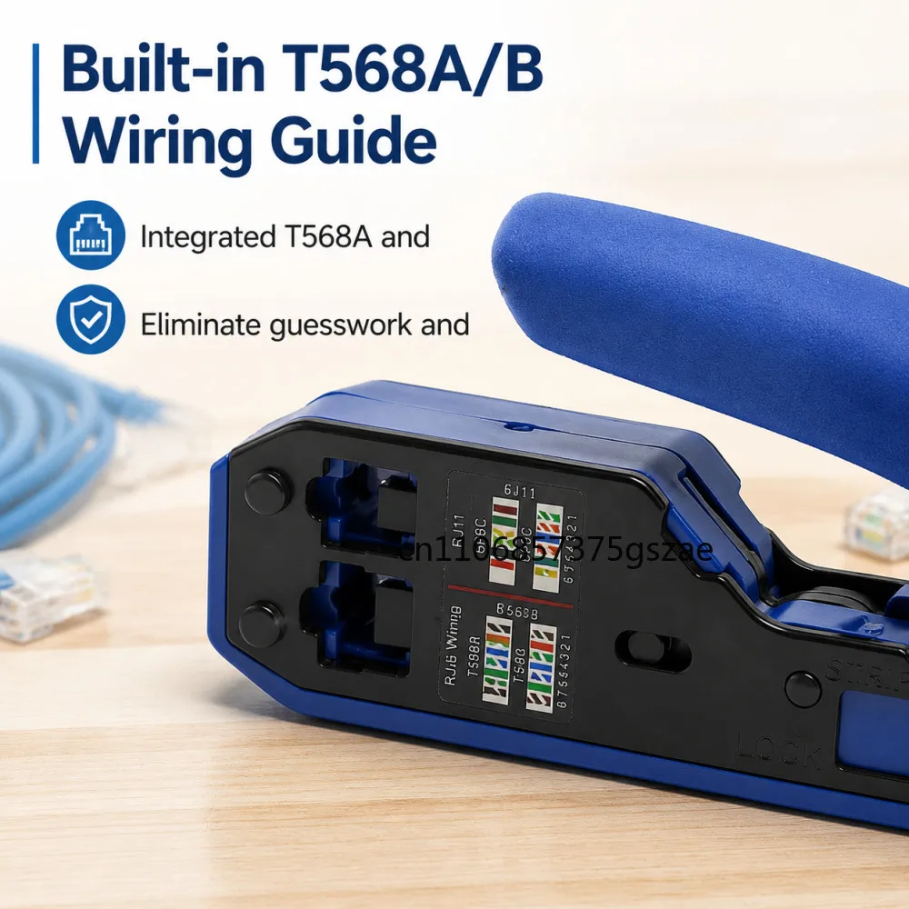 RJ45 Crimping Tools Set Network cable cat6 cat5e cat5 Crimper Pliers wire stripper cutter ethernet clip tongs RJ45/12/11 Plugs