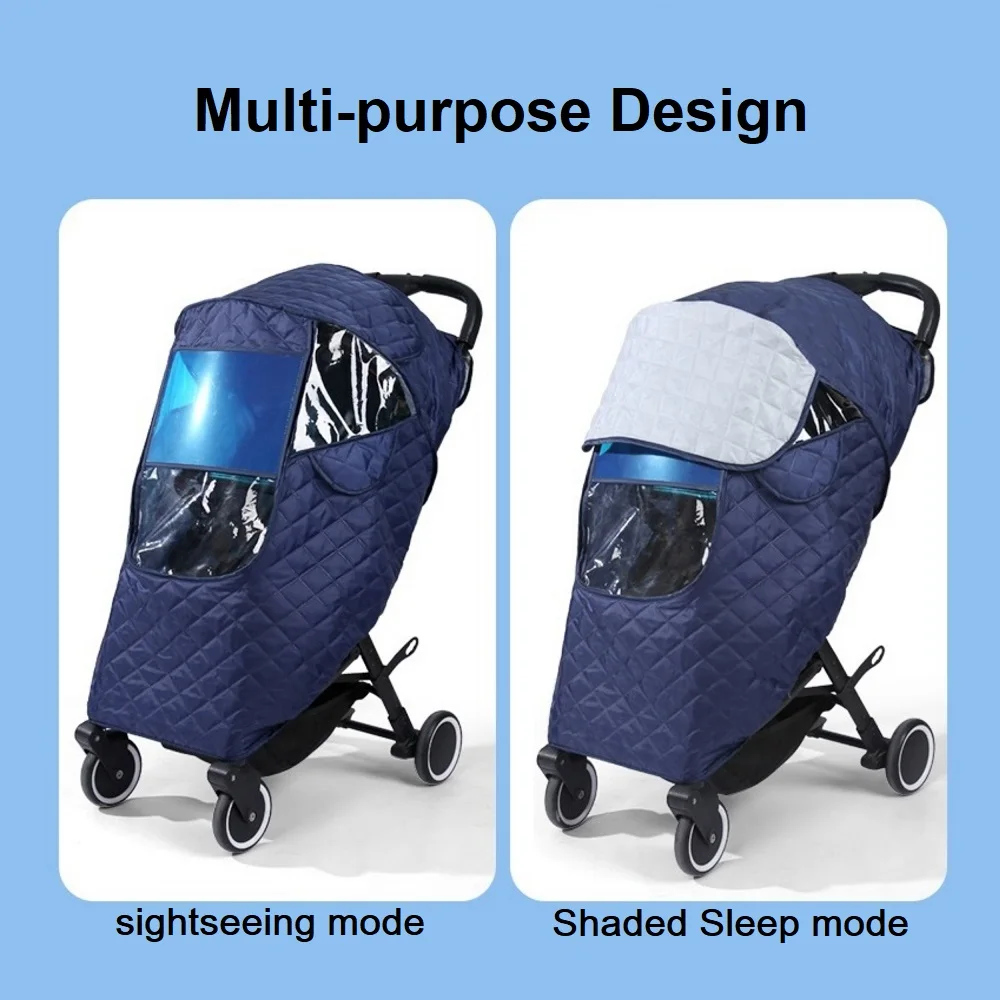 Universal Waterproof Winter Thicken RainCover Pushchairs Raincoat Full Cover Wind Dust Shield for Baby Stroller Accessories