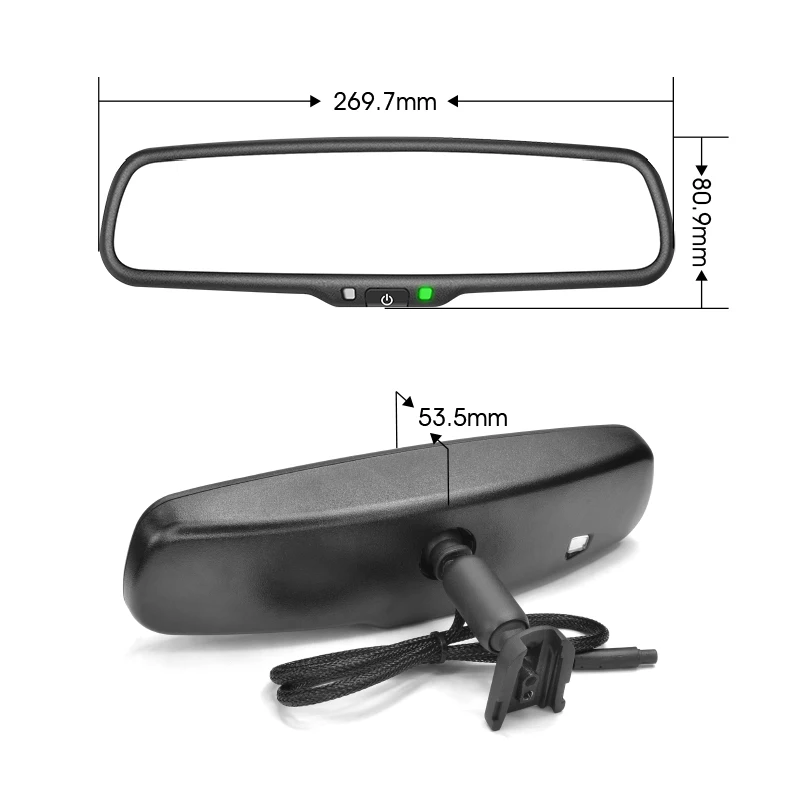 Popular 4.3 inch Rear View Mirror for car Toyota