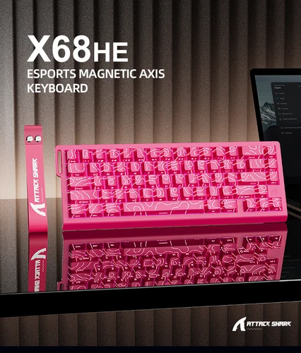 Imagen 2 del producto Teclado con interruptor magnético ATTACK SHARK X68HE X68PRO HE y FREEWOLF F68 con cable F68Pro inalámbrico para juegos profesionales disparador rápido de 0,01mm