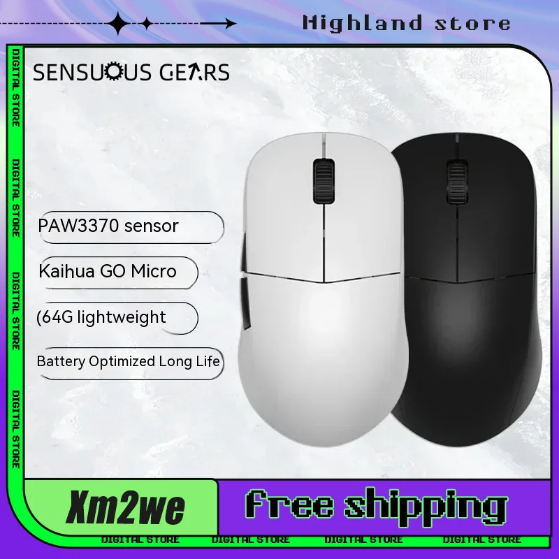 

Endgame Gear Xm2we Wired Gaming Mouse Lightweight Symmetrical Paw3370 Gaming MouseOffice E-Sport Fps Gaming Mouse For Laptop Pc