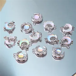 10pcs Y2K Style Colorful Moon Star Theme Pendants for DIY Fairy Style Necklace Earrings Pendant Jewelry Accessories